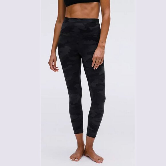 Lululemon Align High Rise Leggings Heritage 365 Camo Coal 25” Inseam Size 4 - Picture 3 of 7